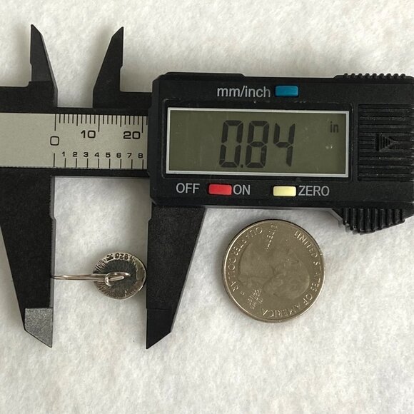 Sterling Silver 925 Dainty Oval White Mother Of Pearl Dangle Earrings - Picture 13 of 16